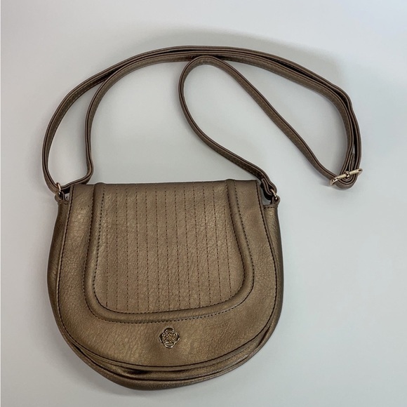 Ceriz Bronze Tone Sling Bag adjustable strap NWOT - Picture 2 of 12